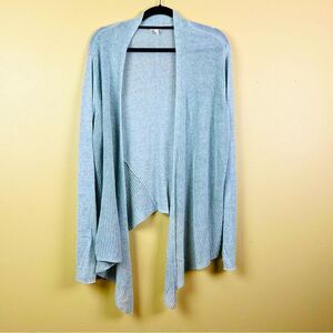 Eileen Fisher Cardigan Sweater 100% Linen Light Blue Size XL